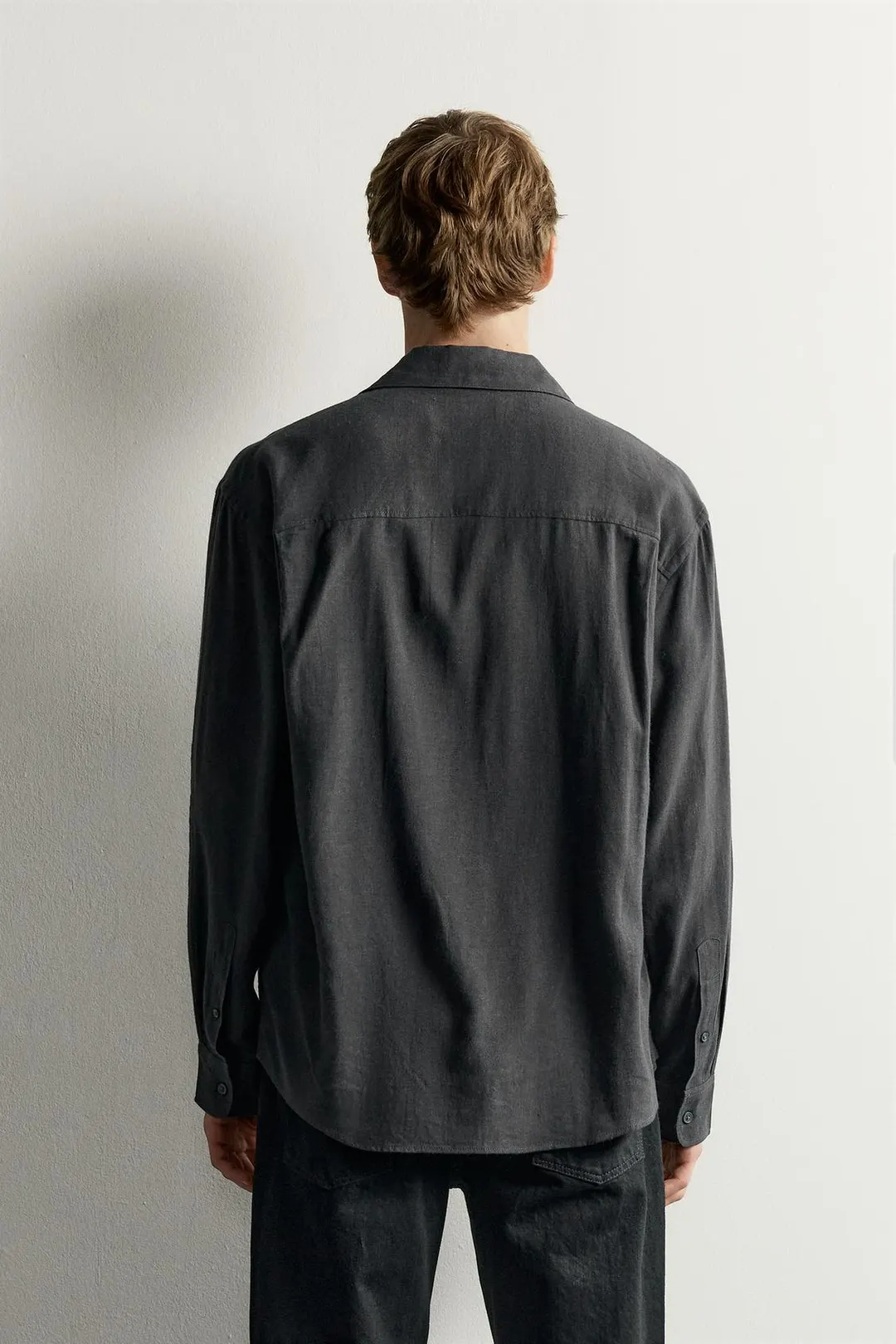 Рубашка из смеси вискозы и льна, Zara