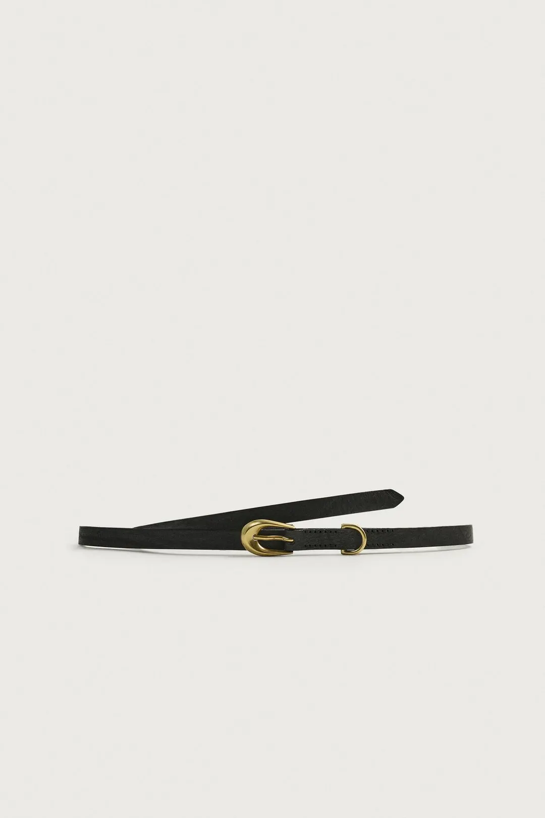 Узкий кожаный ремень, Zara