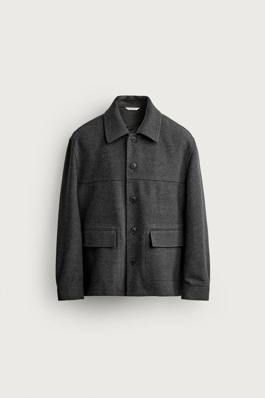 Пальто прямого кроя длиной 3/4 под шерсть, Zara