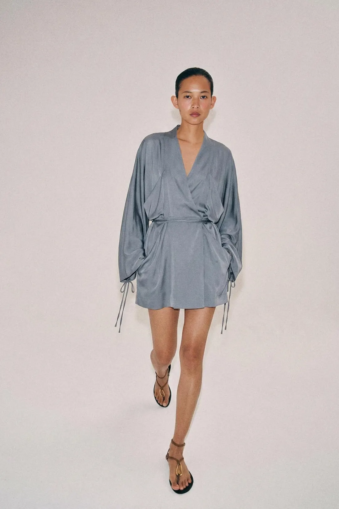 Короткое платье с запахом ZW Collection, Zara