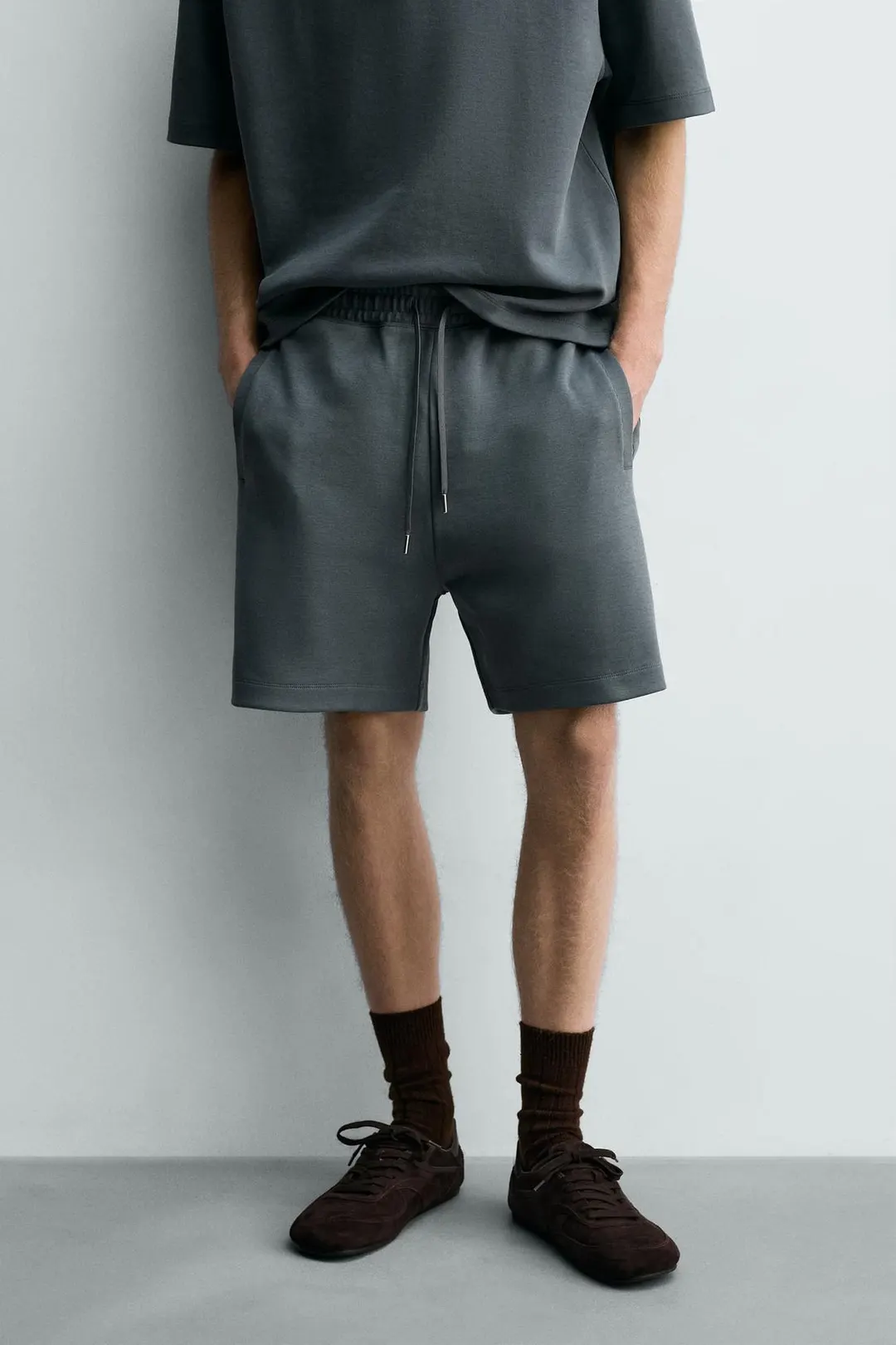 Бермуды-джоггеры свободного кроя из интерлока, Zara