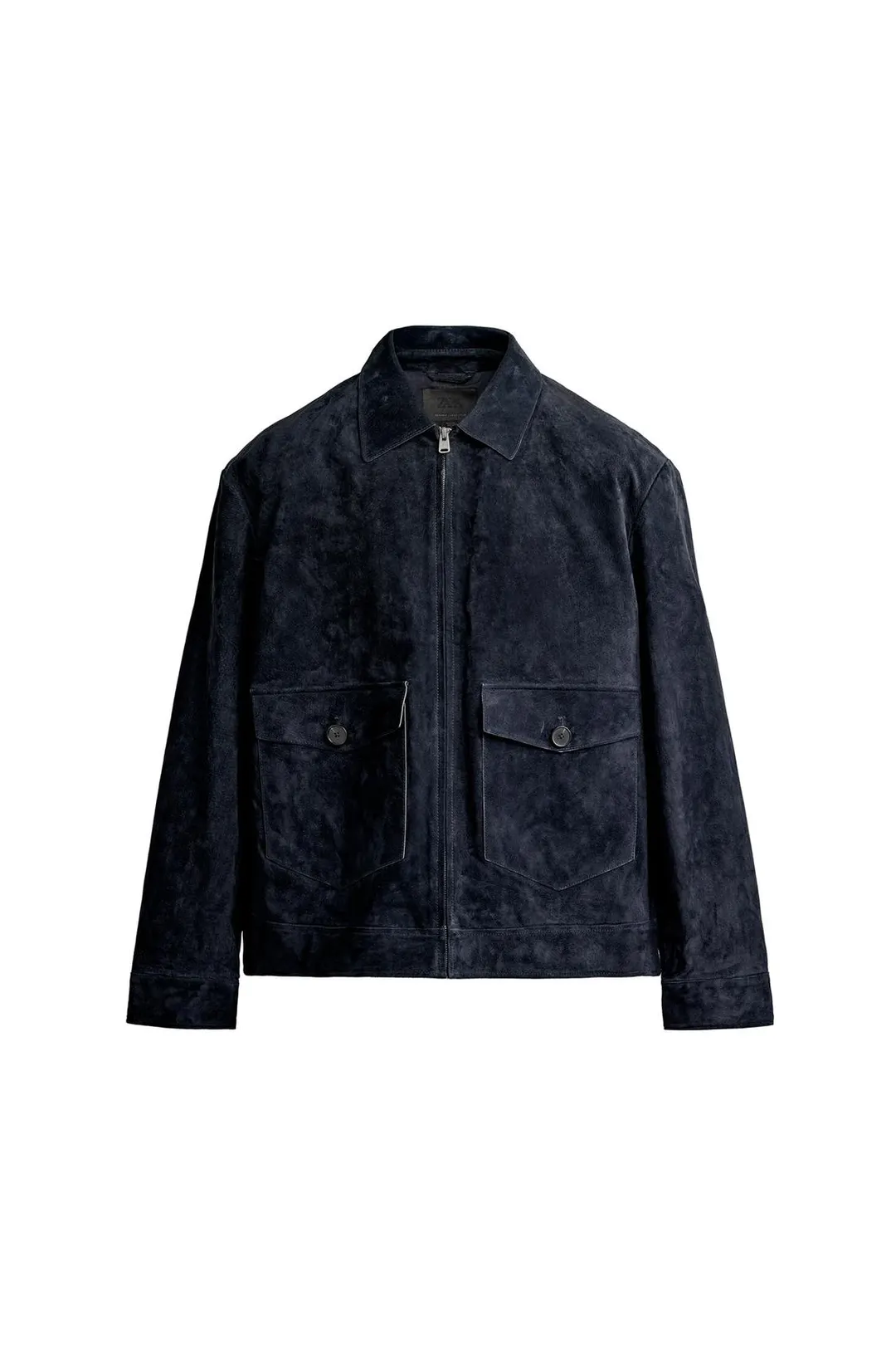 Куртка прямого кроя из кожи под замшу, Zara