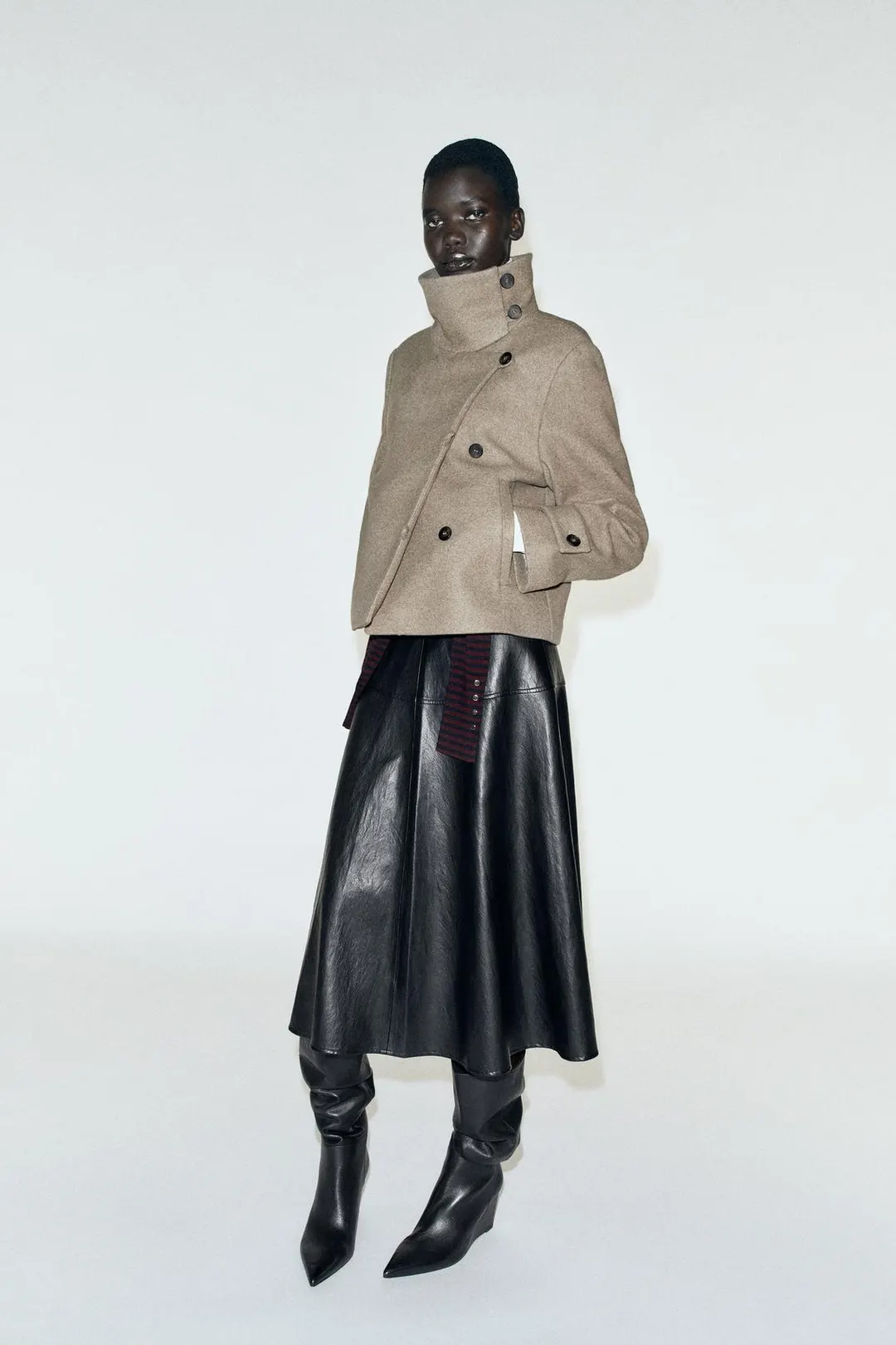 Мягкий двубортный жакет, Zara