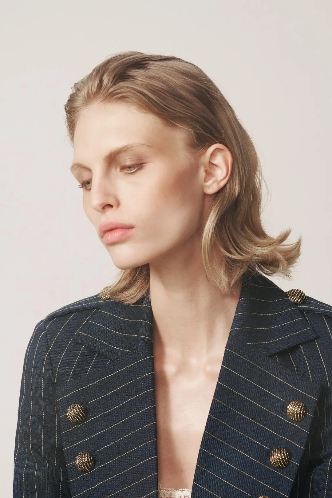 Блейзер в тонкую полоску THE ITEM ZARA WOMAN, Zara