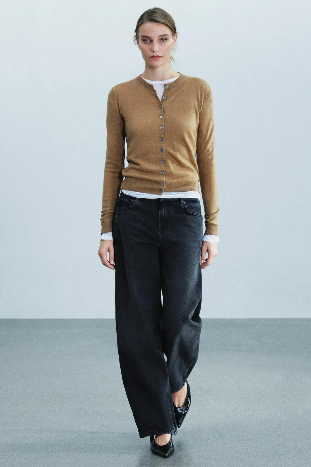 Джинсы ZW Collection прямого изогнутого кроя с низкой посадкой, Zara