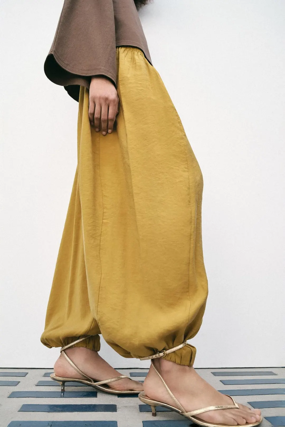 Брюки саруэл объемного кроя, Zara