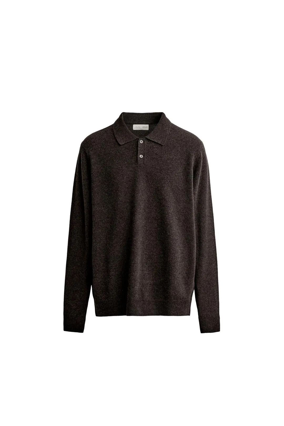Поло трикотажное прямого кроя из смесовой шерсти, Zara