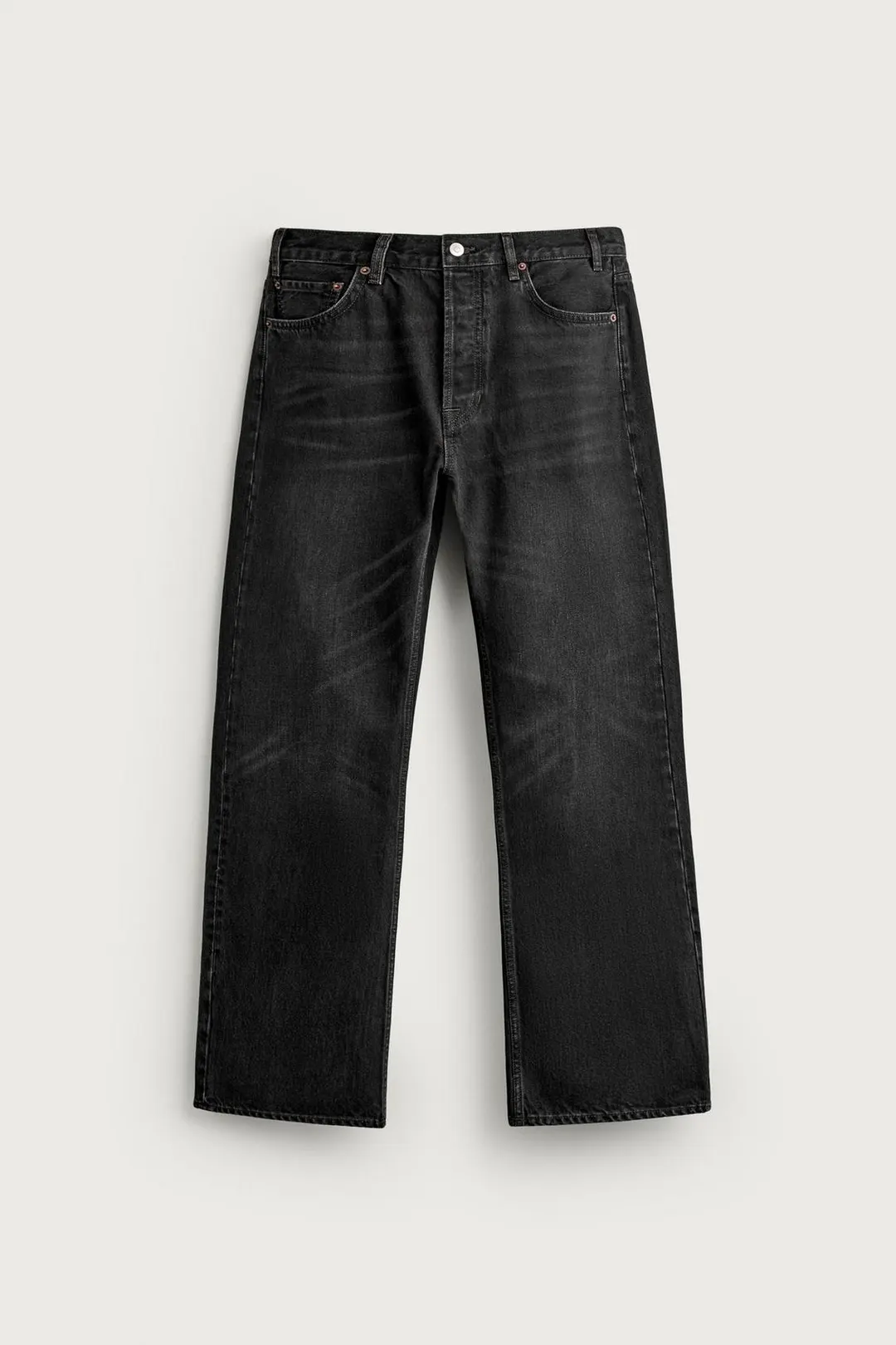 Прямые джинсы с легким клешем, Zara