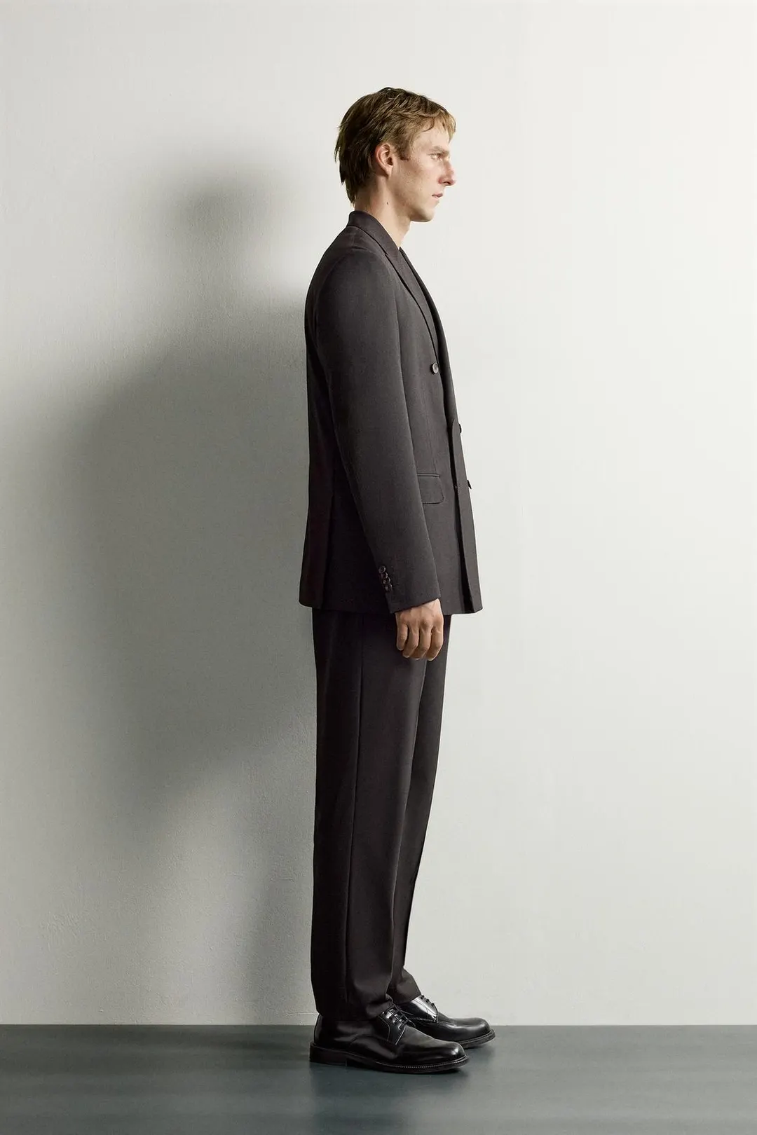 Костюмные брюки стандартного кроя в полоску, Zara