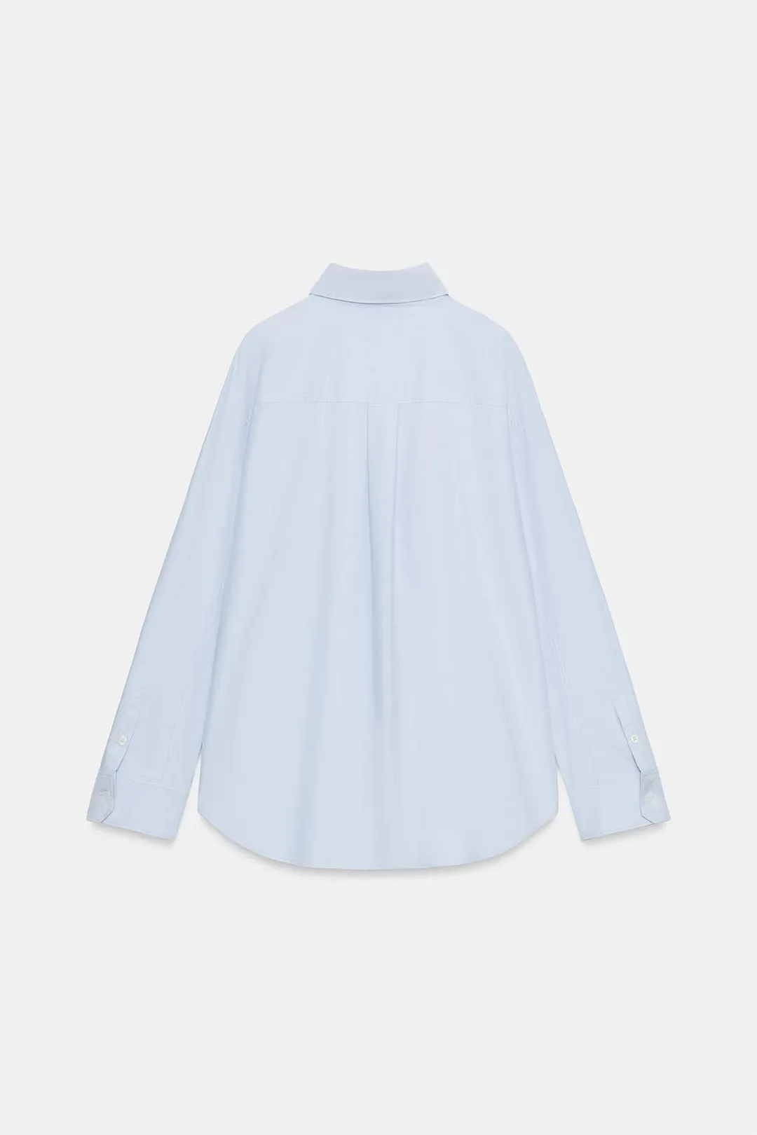 Рубашка оксфорд с застежкой-клевант ZW Collection, Zara