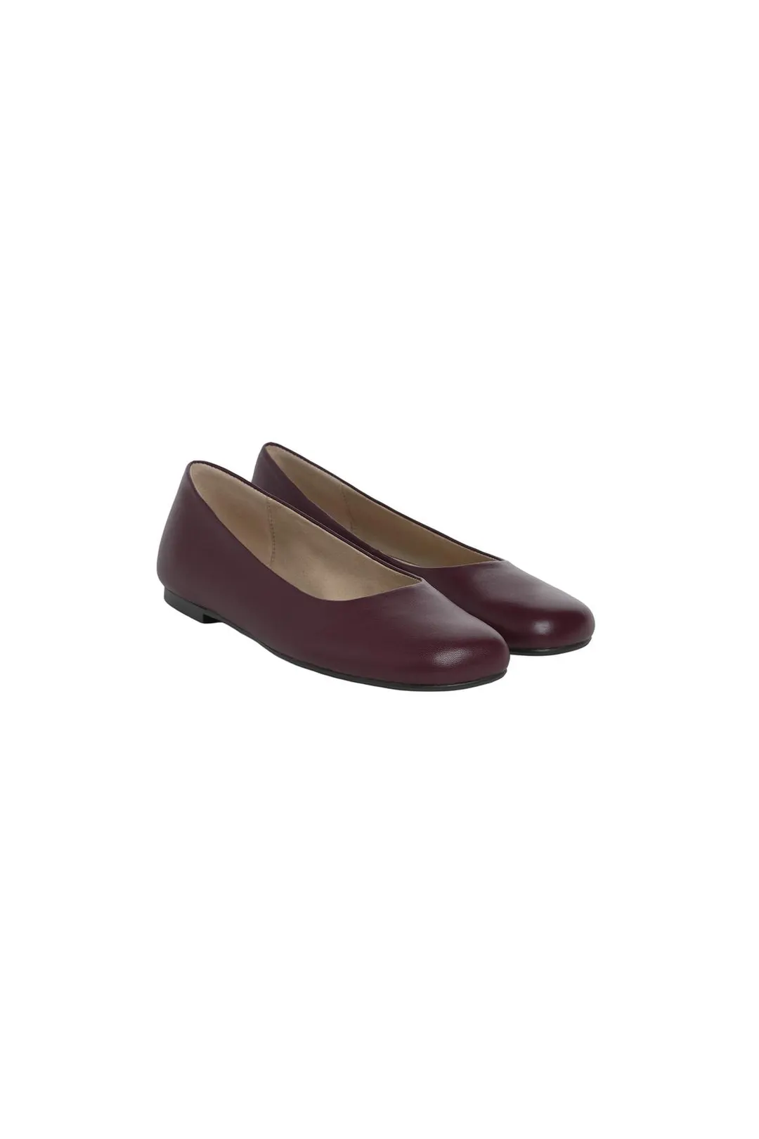Балетки кожаные на плоской подошве Limited Edition, Zara