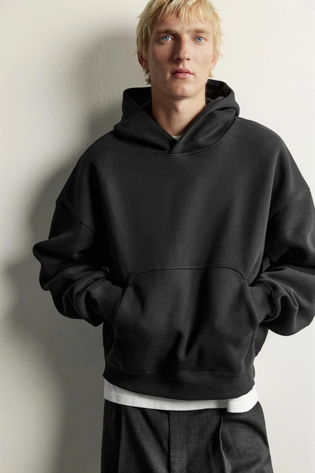 Худи компактной вязки свободного кроя, Zara