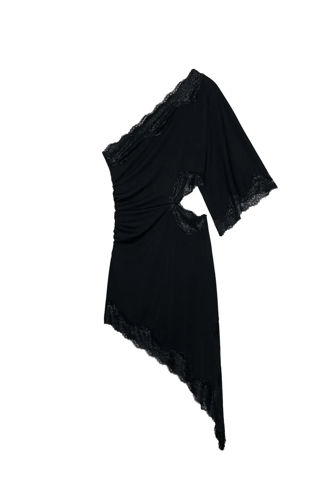 Асимметричное кружевное платье, Zara