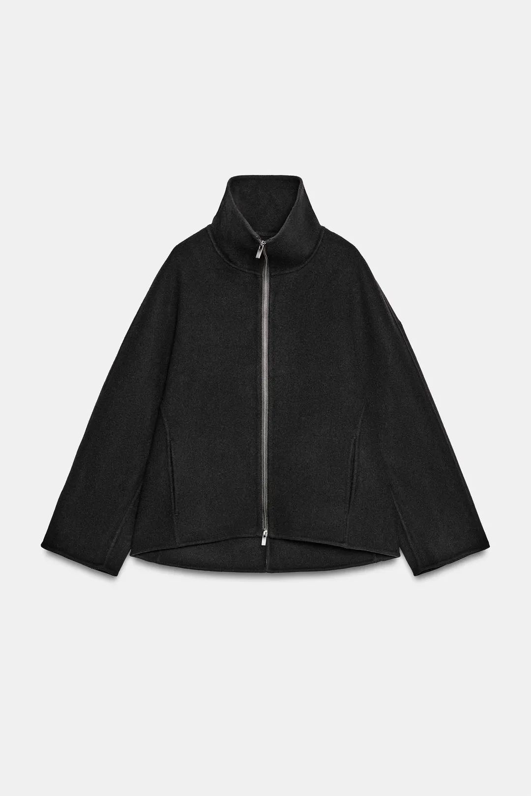 Короткое пальто из смесовой шерсти ZW Collection, Zara