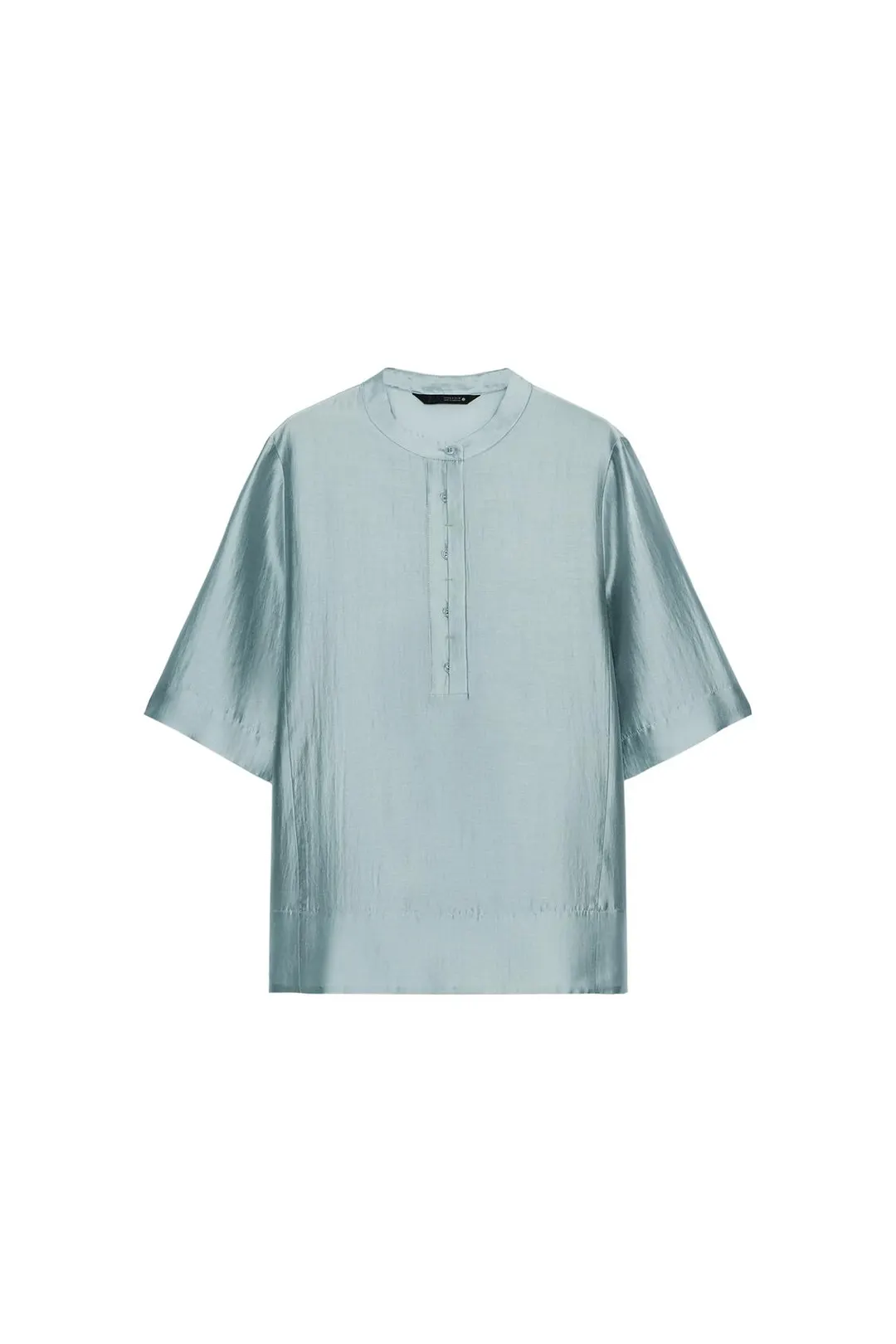 Струящаяся блузка ZW Collection с короткими рукавами, Zara