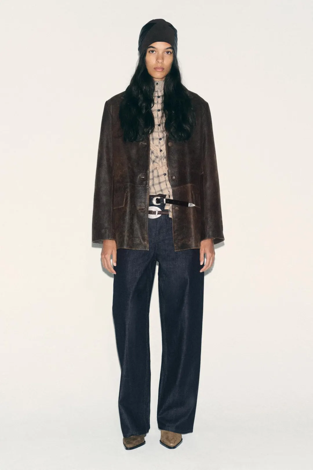 Куртка из 100% кожи, Zara