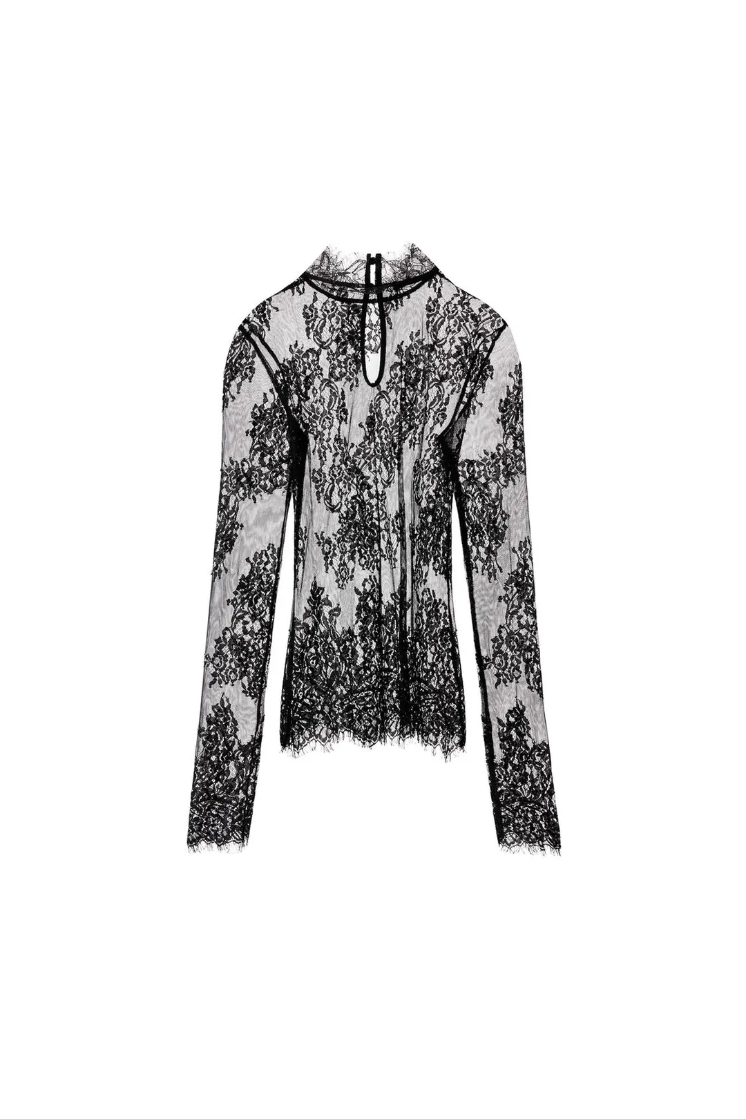 Кружевной топ с длинными рукавами, Zara