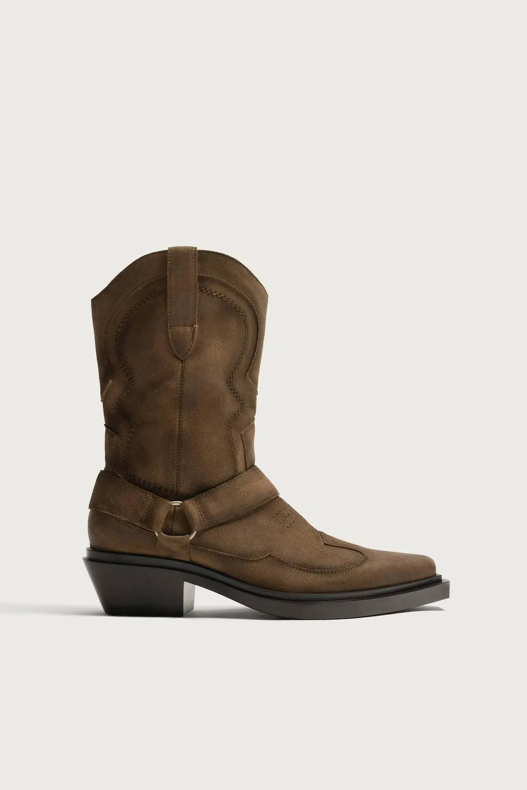 Кожаные ковбойские сапоги, Zara