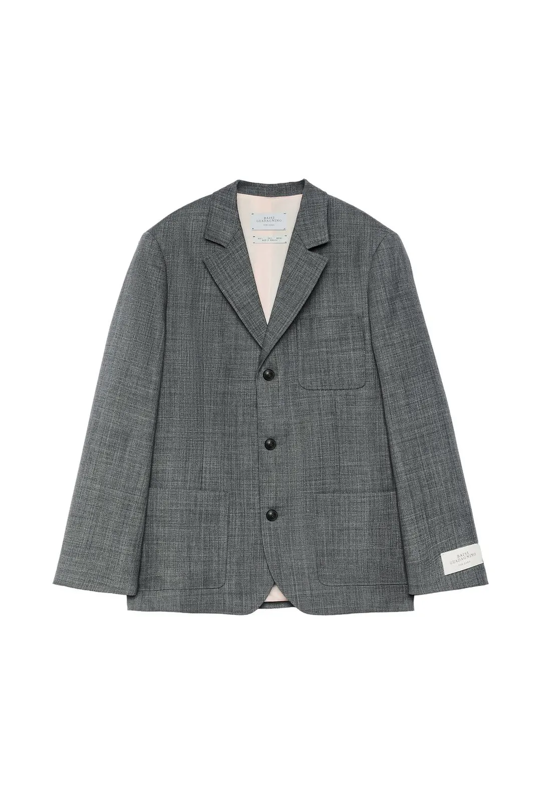 Костюмный блейзер из 100% шерсти, Zara