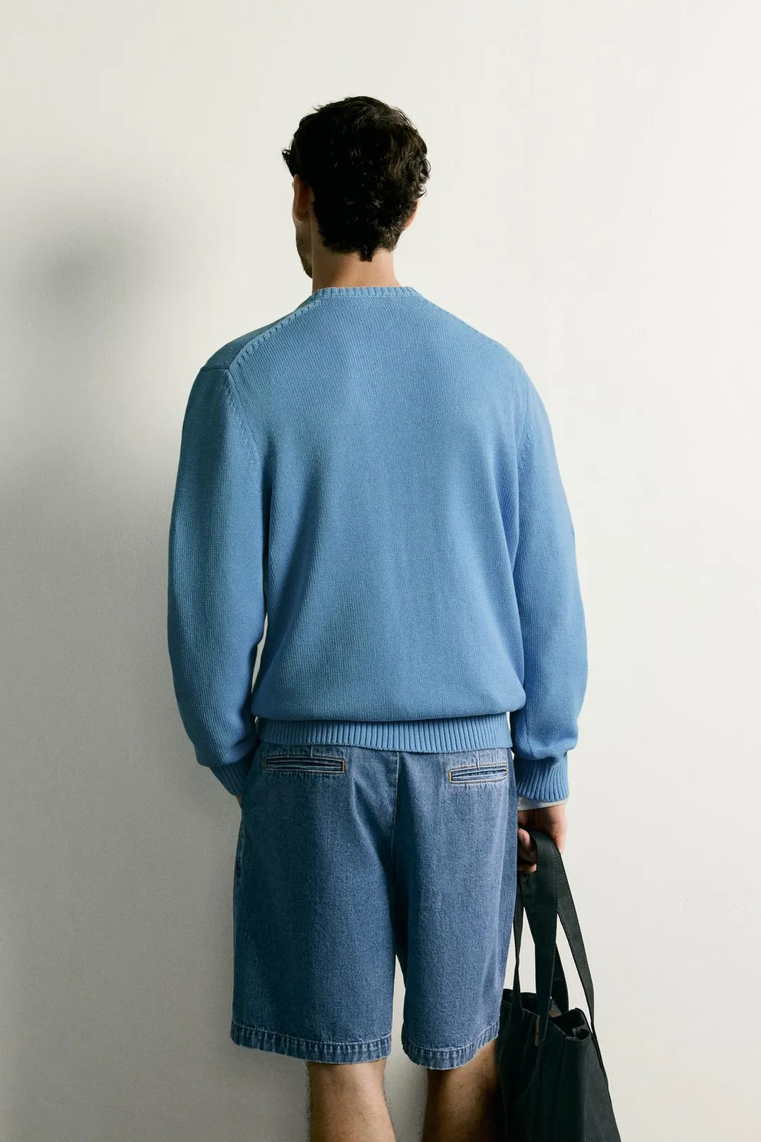 Джемпер прямого кроя из хлопка и льна, Zara