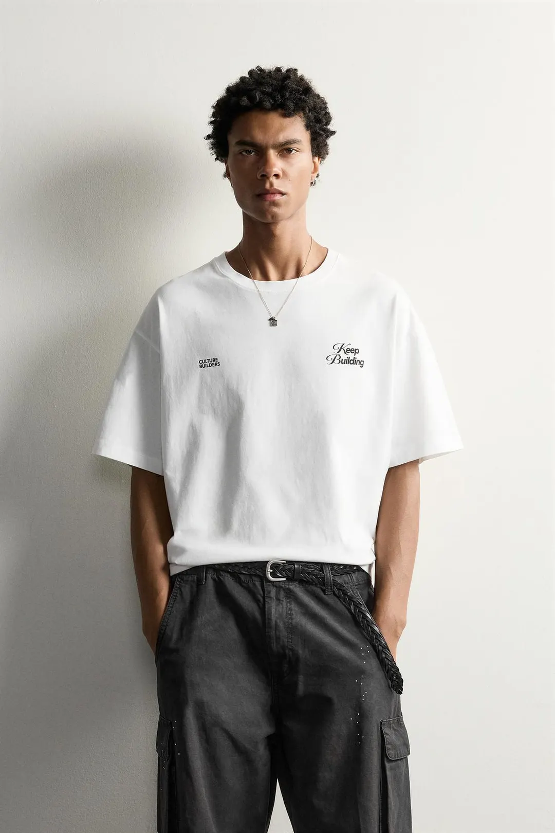 Футболка relaxed fit с принтом в виде игральных костей, Zara