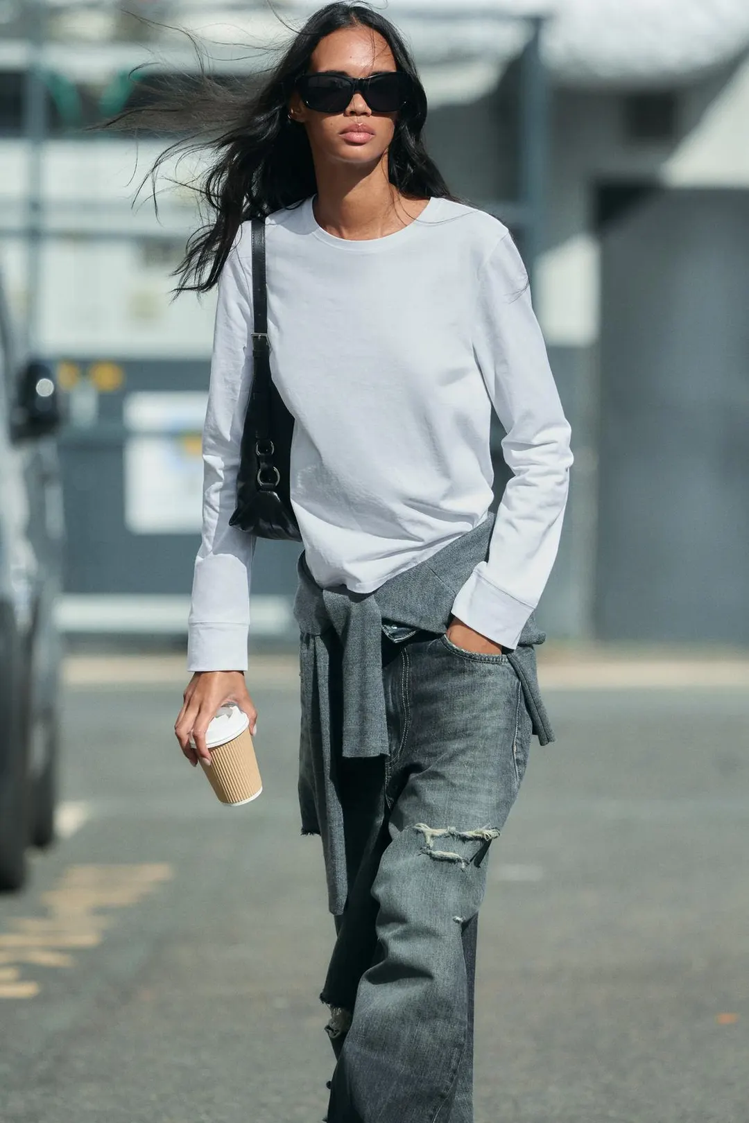 Футболка из фактурного хлопка, Zara