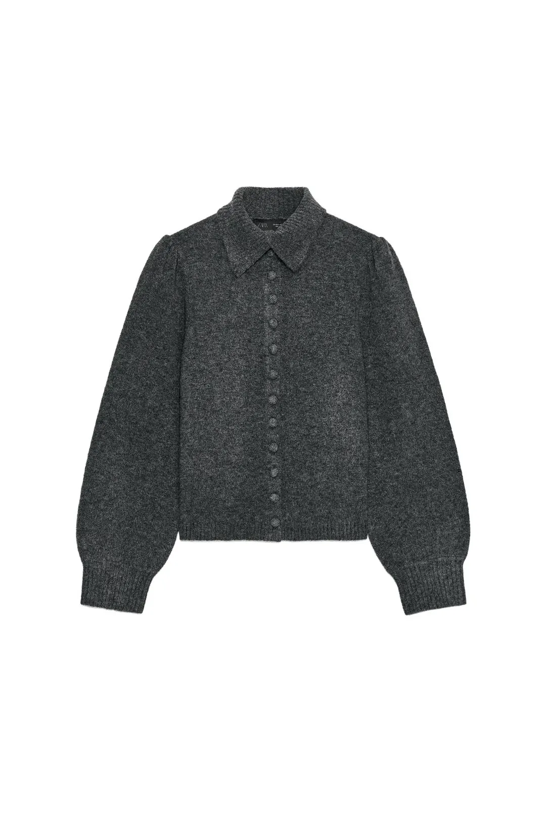 Кардиган с рукавами-фонариками, Zara