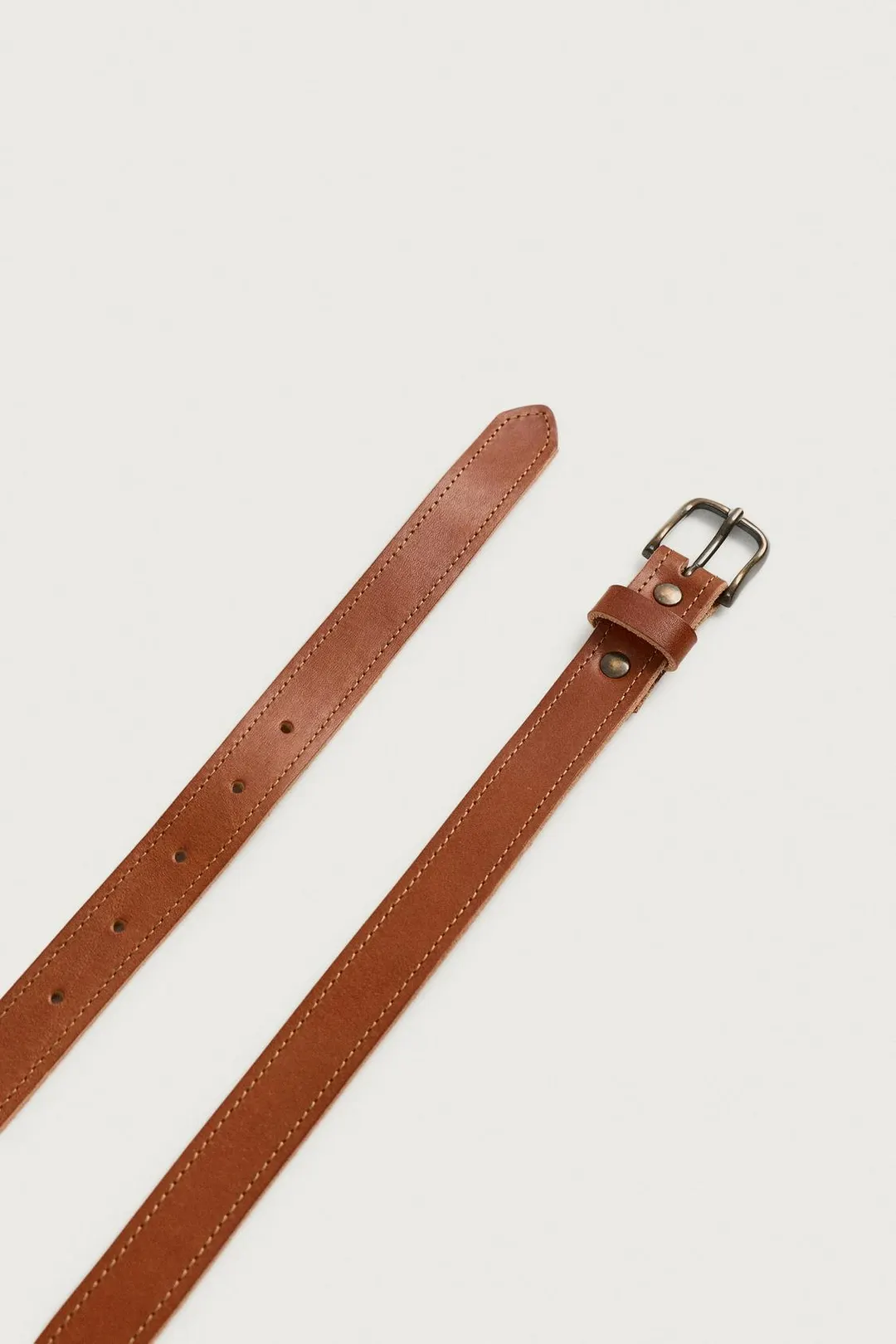 Кожаный ремень с винтажным эффектом, Zara