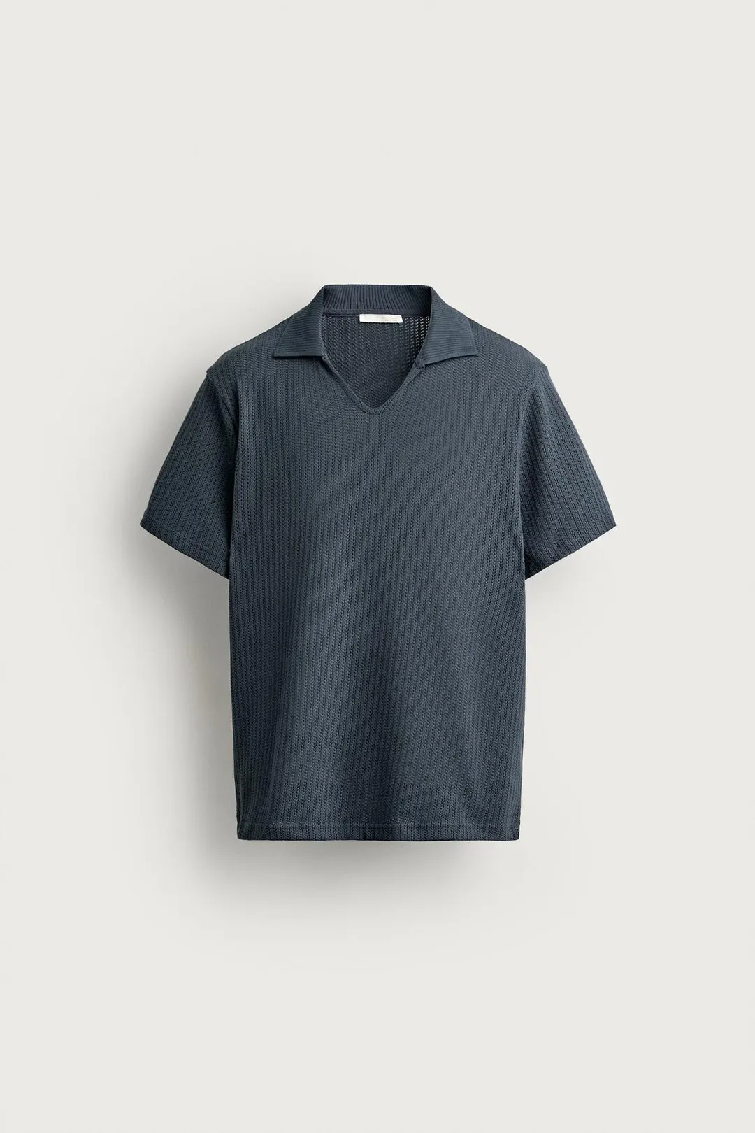 Ажурное трикотажное поло прямого кроя, Zara