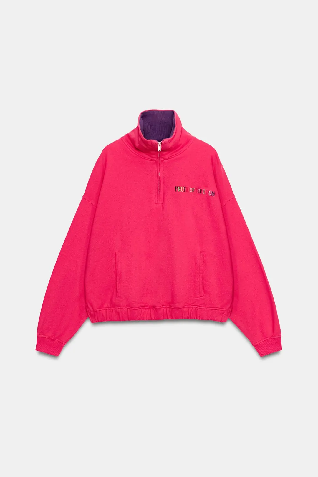 Свитшот Fruit of the Loom™ с контрастным воротником, Zara