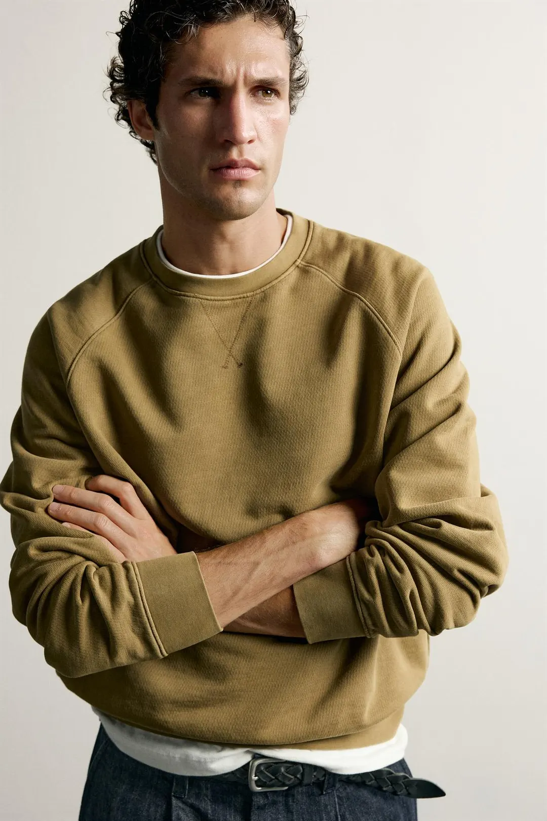 Свитшот стандартного кроя с круглым вырезом, Zara