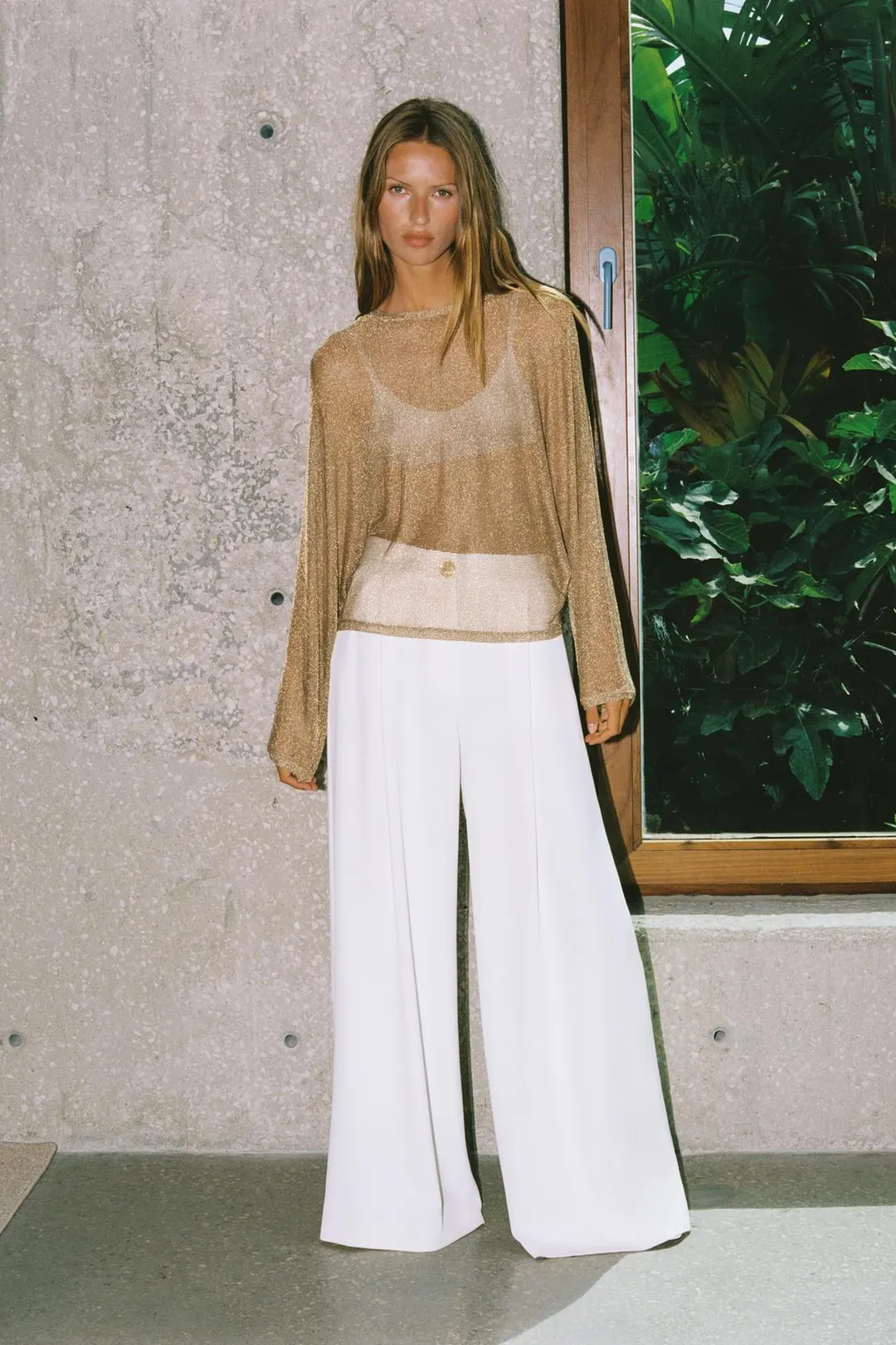Топ с металлизированной нитью, Zara