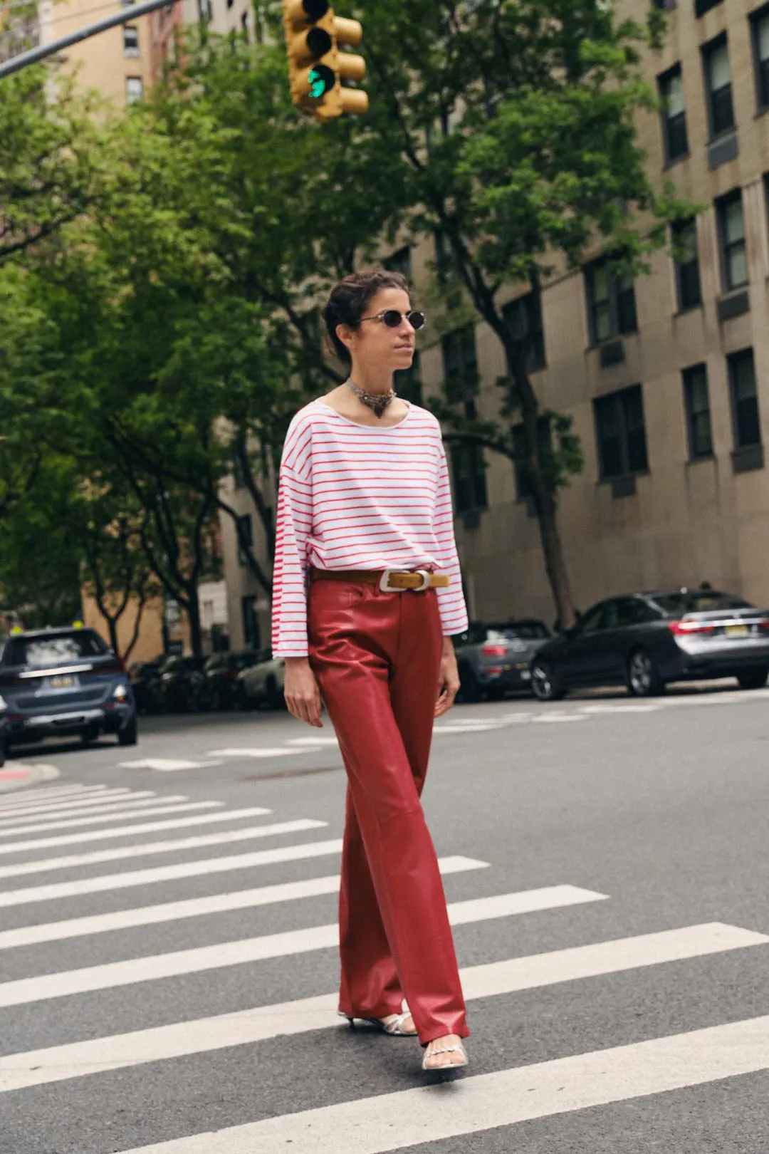 Ремень из замшевого спилка с тройной шлевкой, Zara
