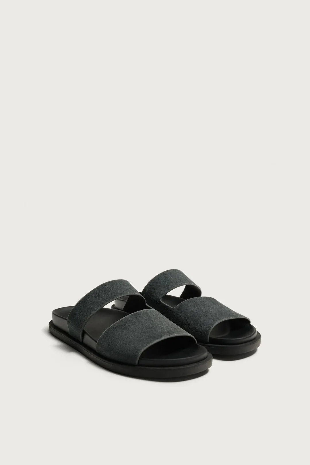 Сандалии из кожи с ремешками, Zara
