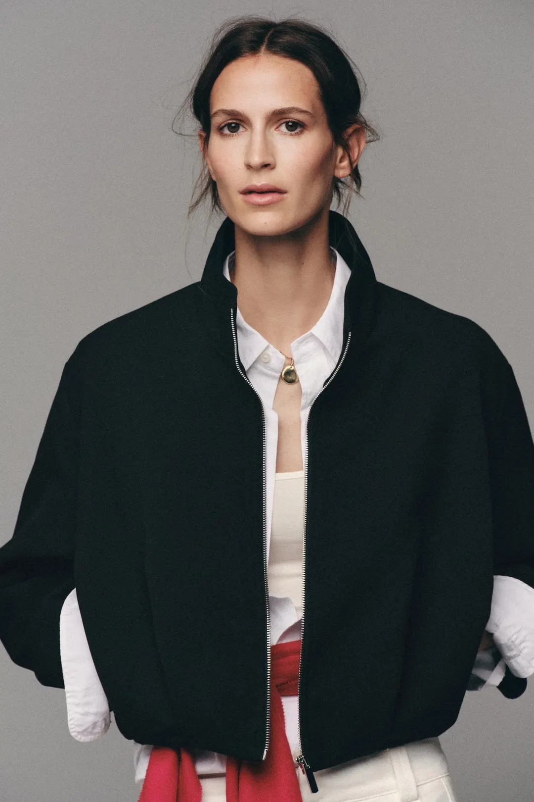 Куртка-бомбер с высокой горловиной, Zara