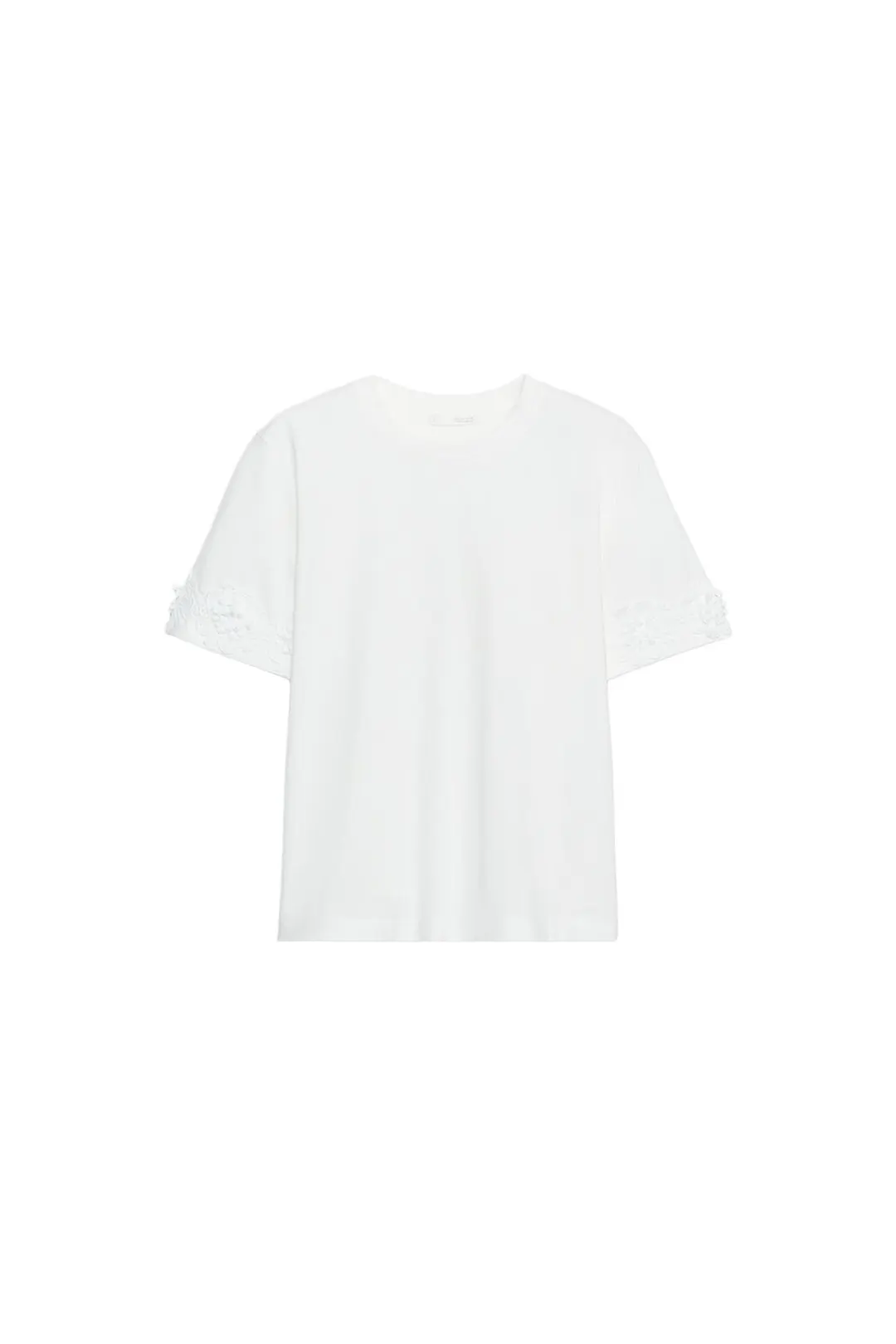 Футболка с цветочной вышивкой, Zara