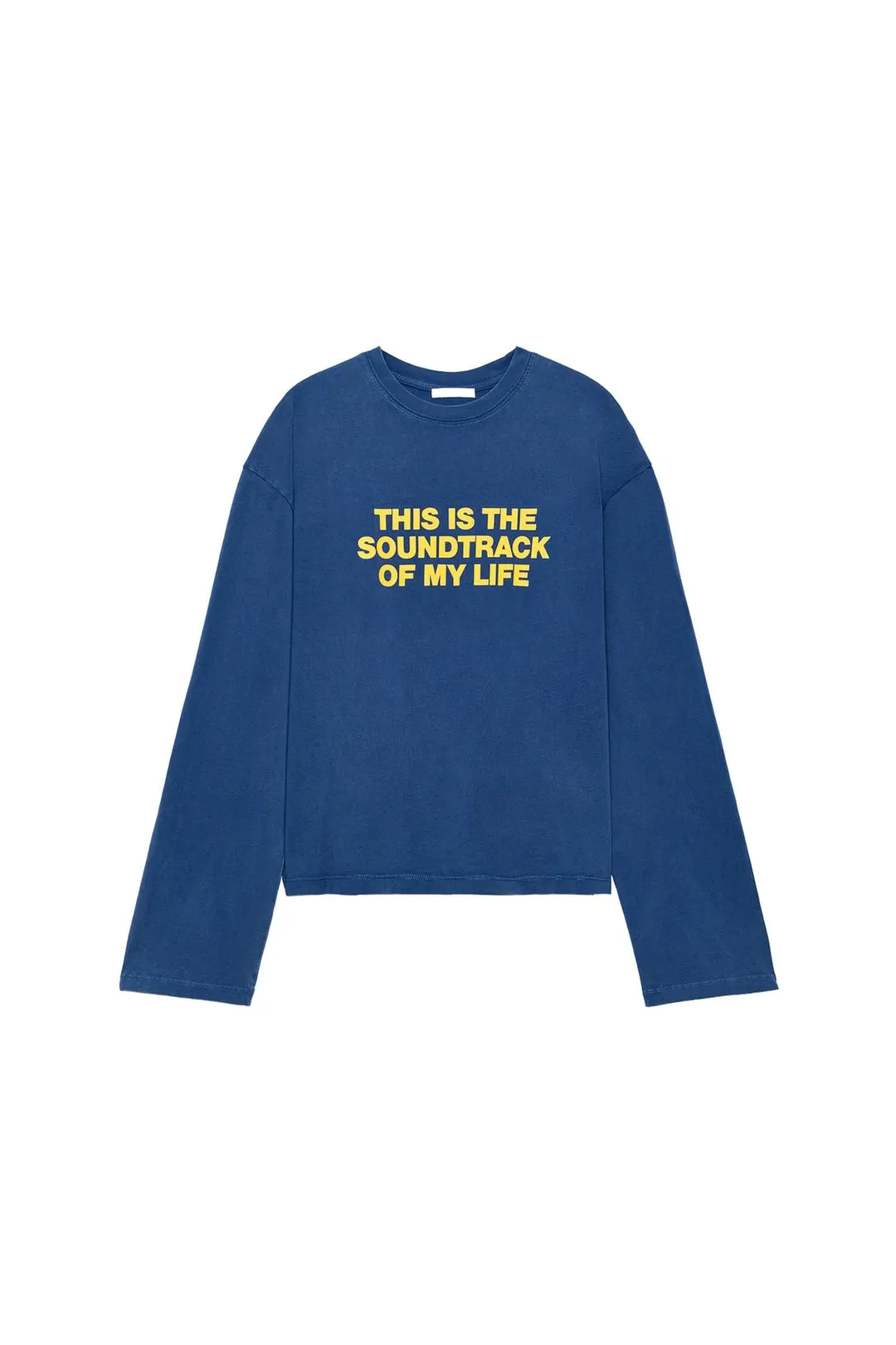Футболка с надписью и эффектом стирки, Zara
