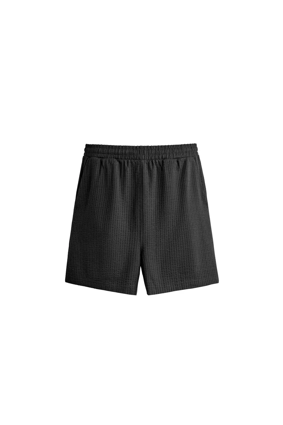 Бермуды прямого кроя из жатой ткани Comfort, Zara