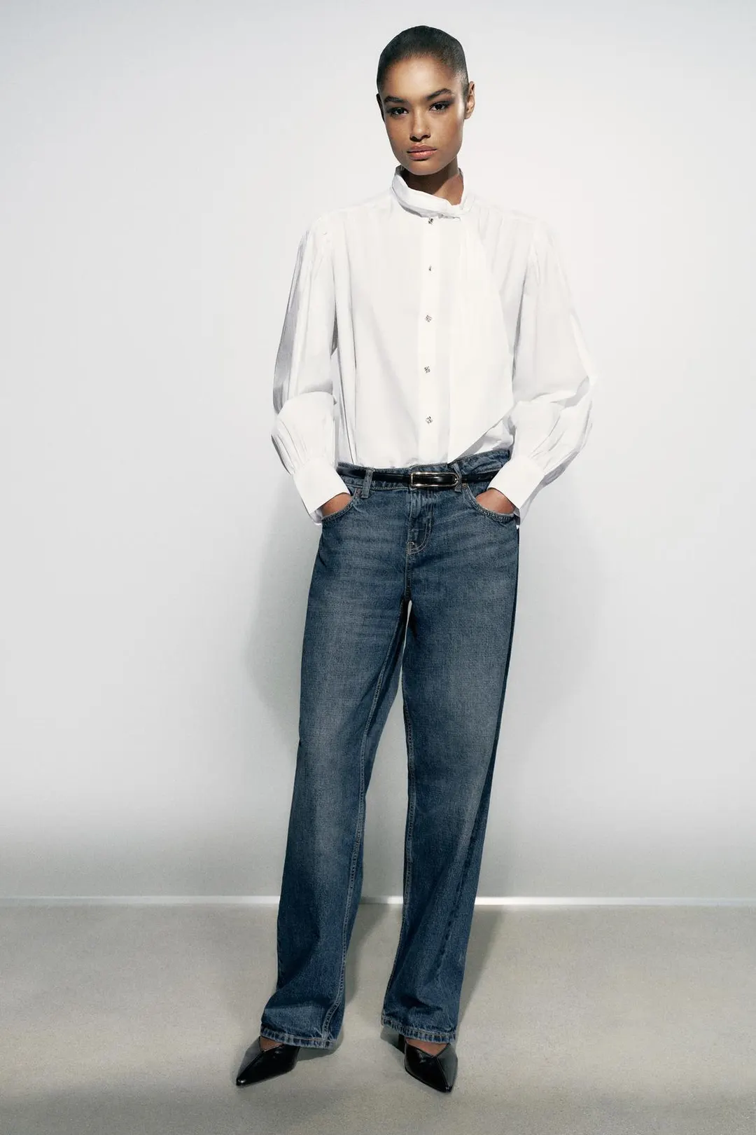 Рубашка с узлом, Zara