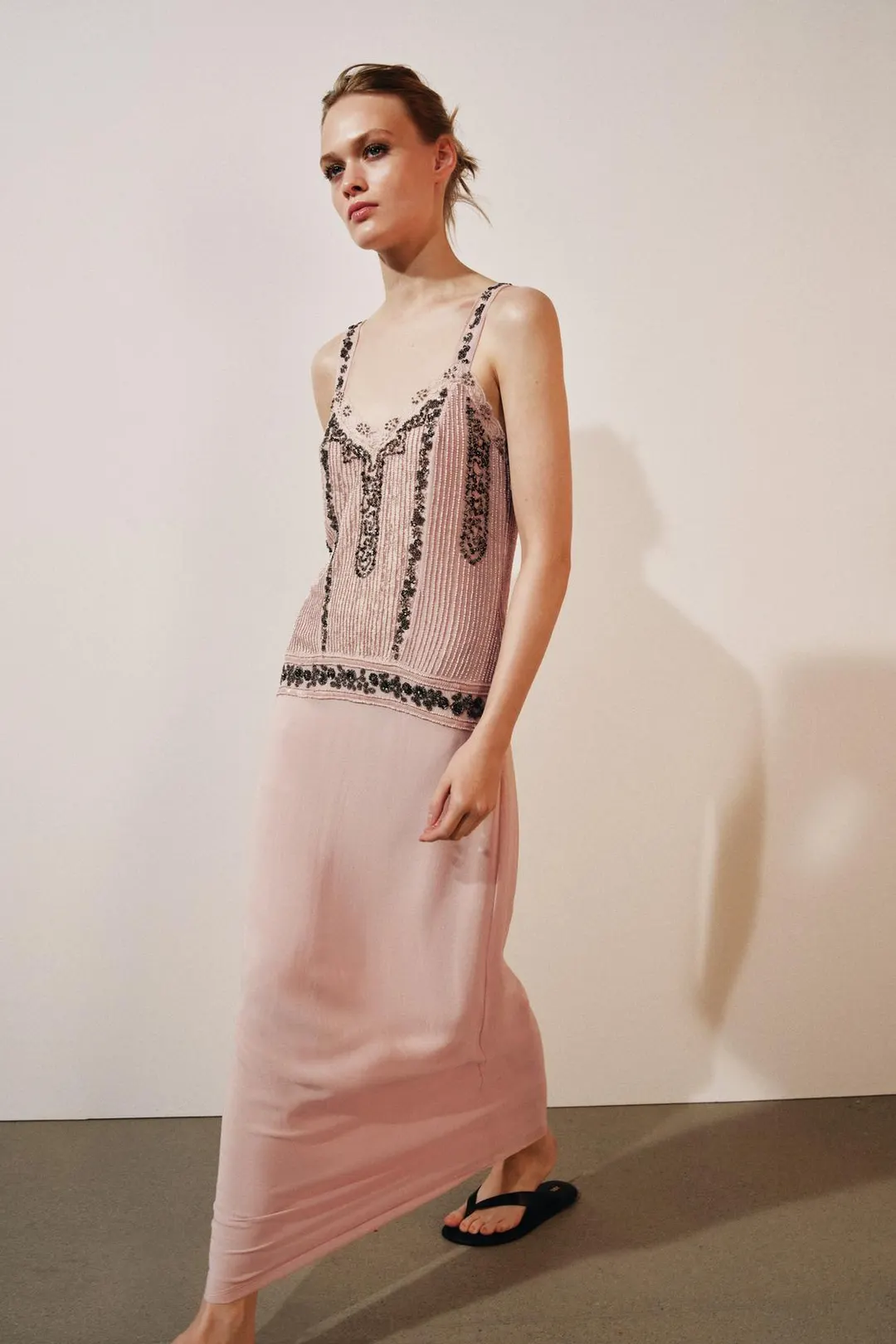 Платье со стразами ZW Collection, Zara