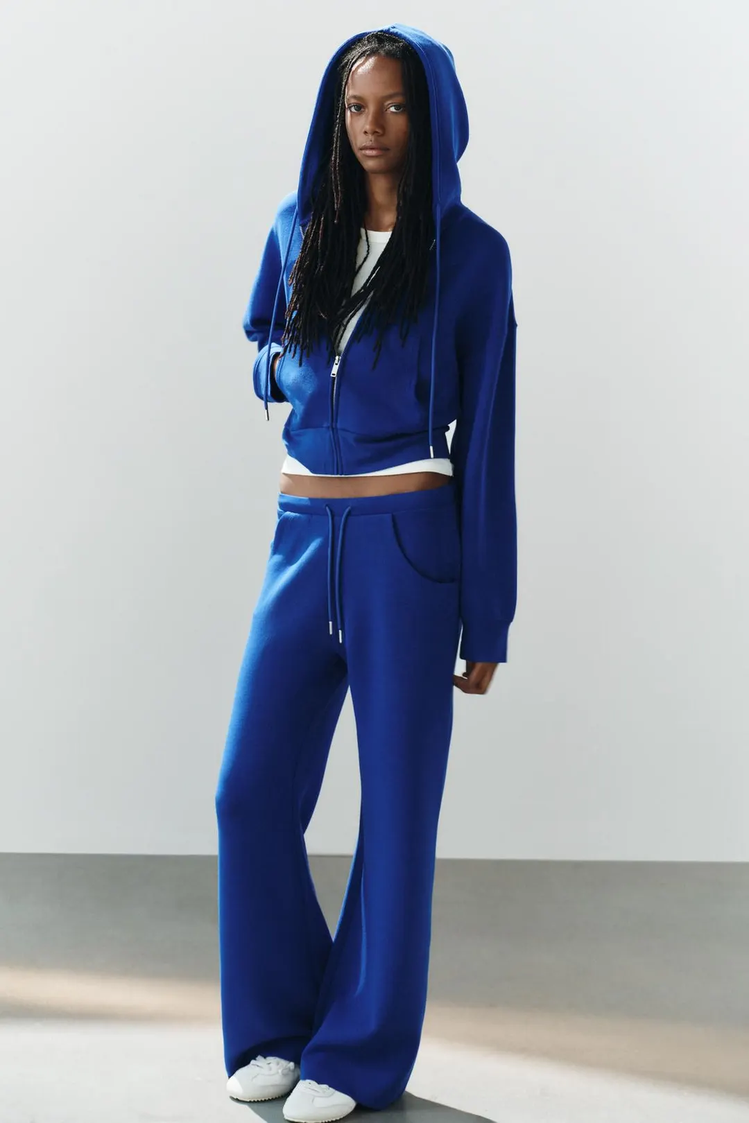 Расклешенные брюки из интерлока, Zara