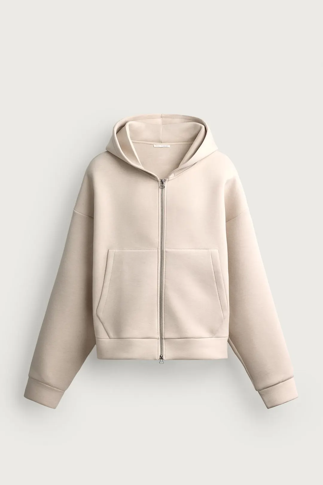Толстовка из технологичной ткани с капюшоном и молнией, Zara