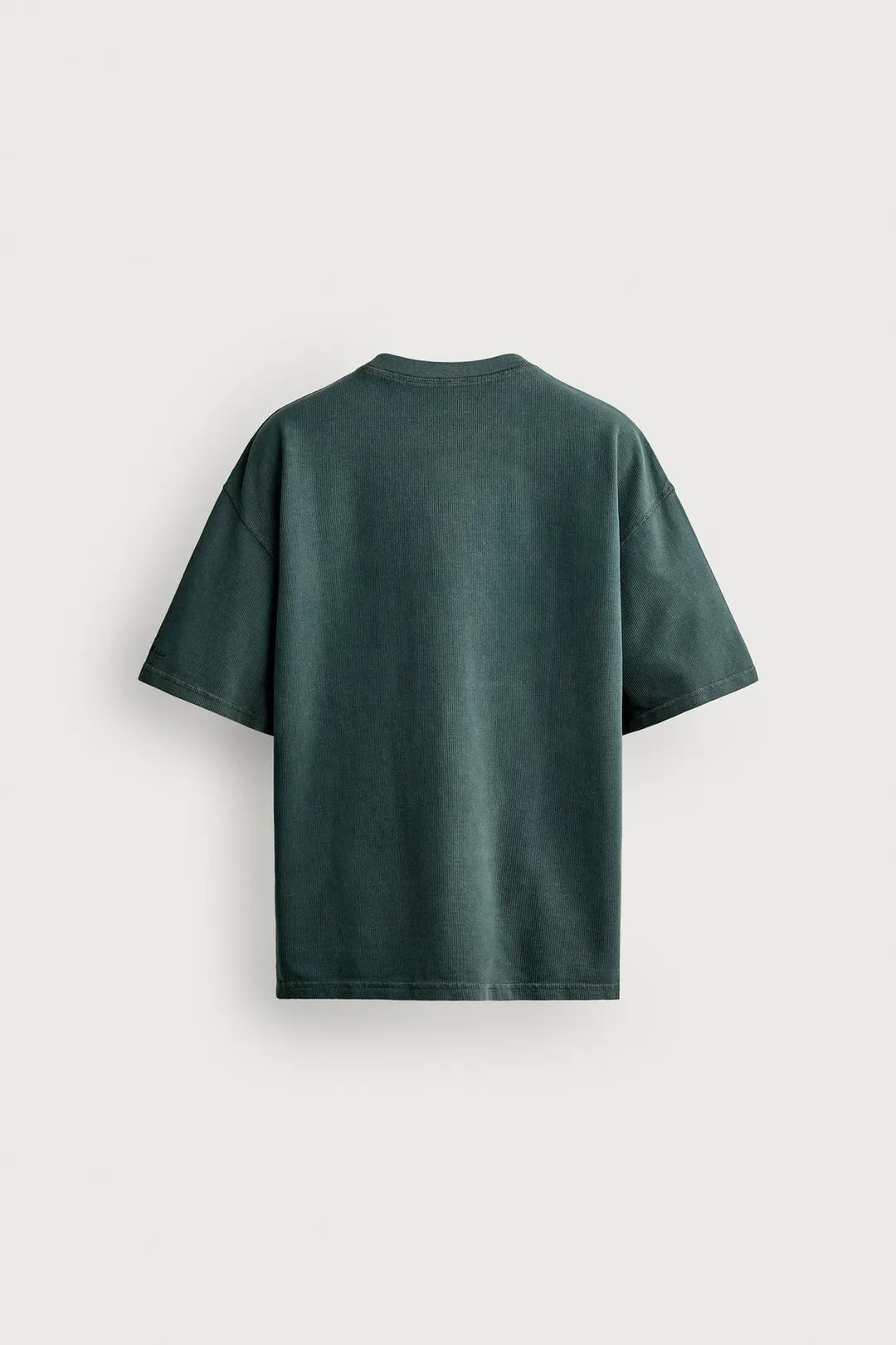 Футболка вафельной вязки с эффектом стирки, Zara