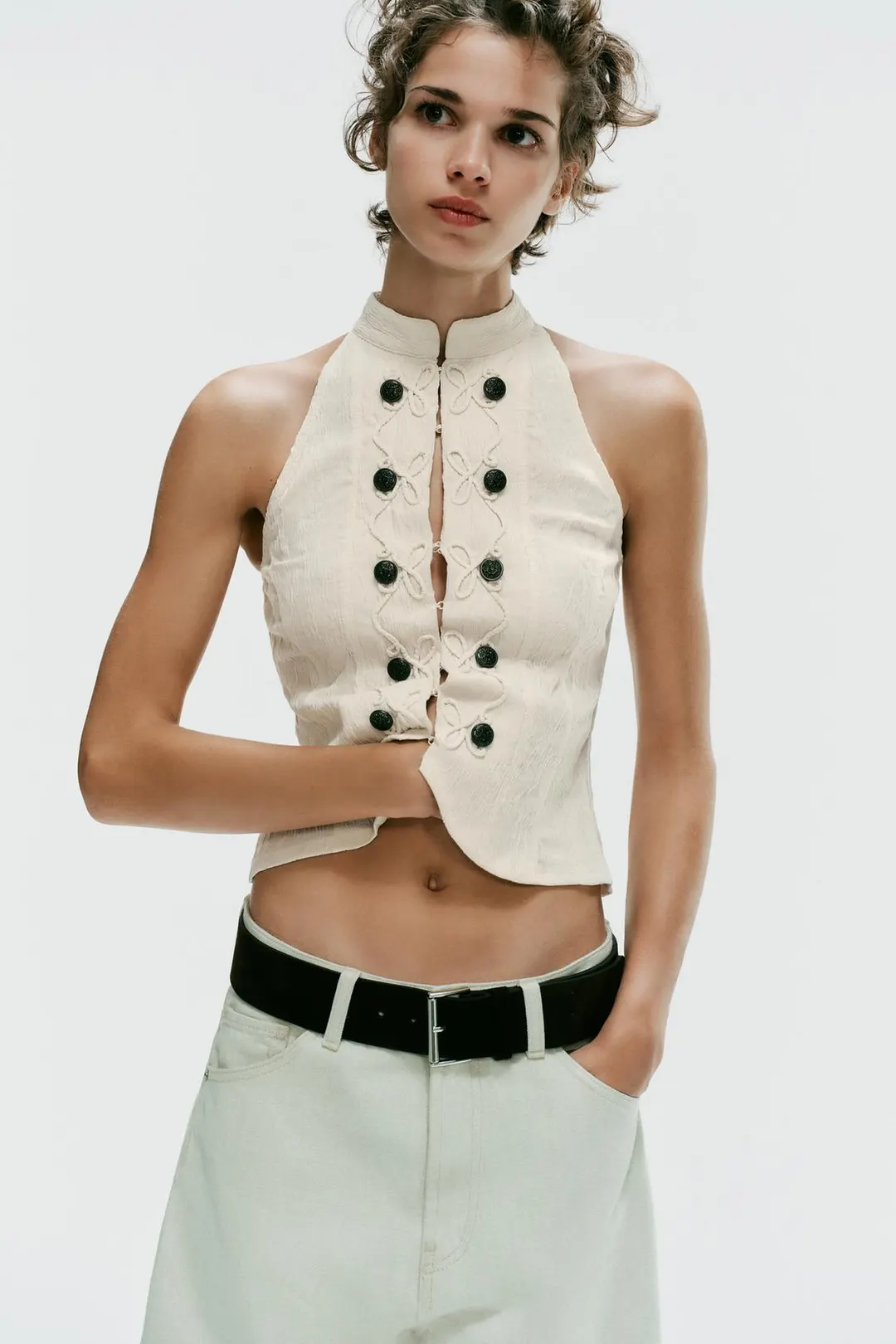 Жилет с бретелью халтер, Zara