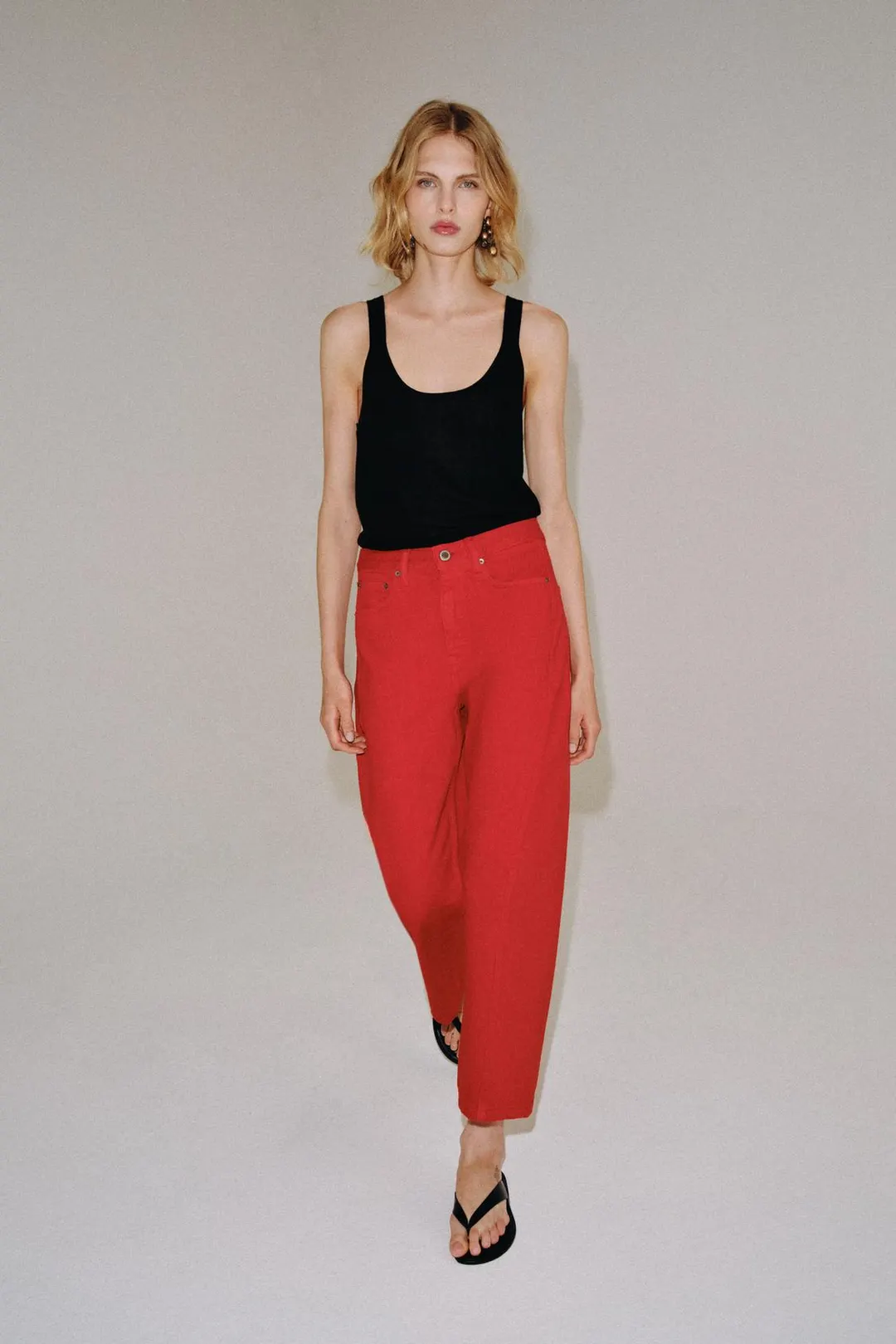 Джинсы свободного кроя со средней посадкой ZW Collection, Zara