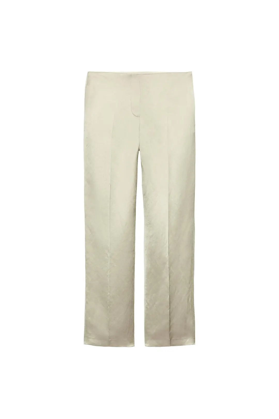 Брюки ZW Collection прямого кроя из смесового льна, Zara