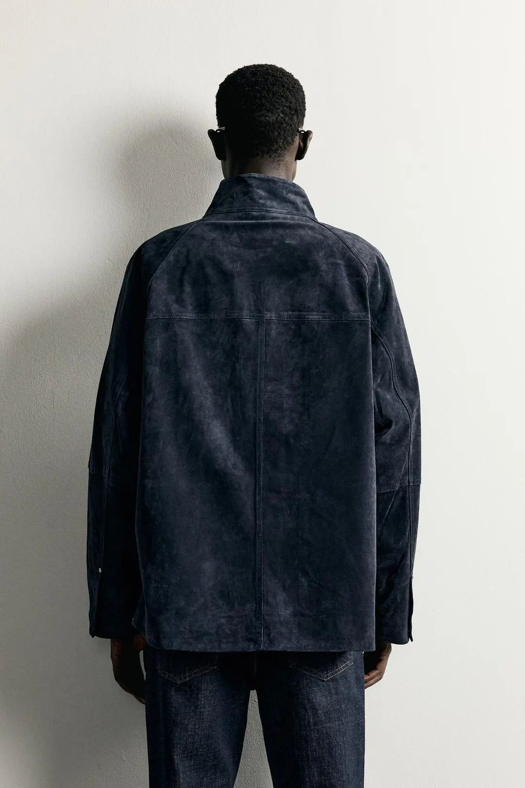 Парка свободного кроя из замши, Zara
