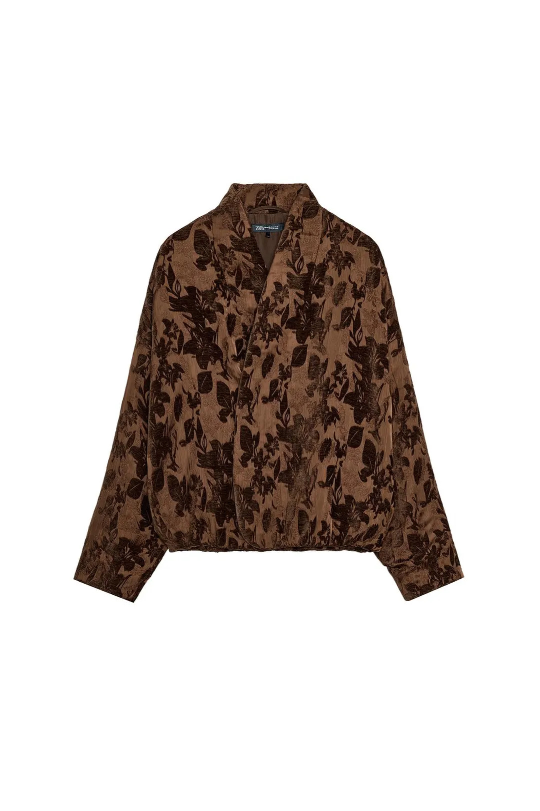 Пуховик из жаккардовой ткани, Zara