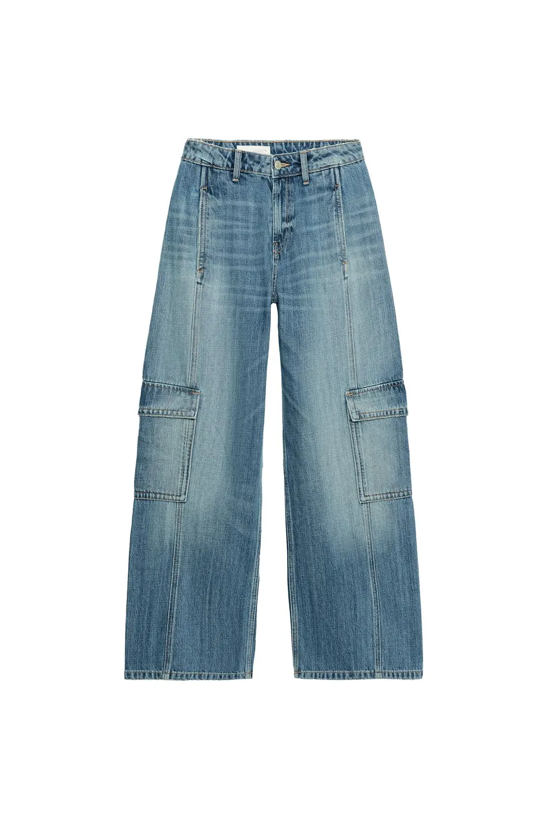 Джинсы карго со средней посадкой TRF, Zara