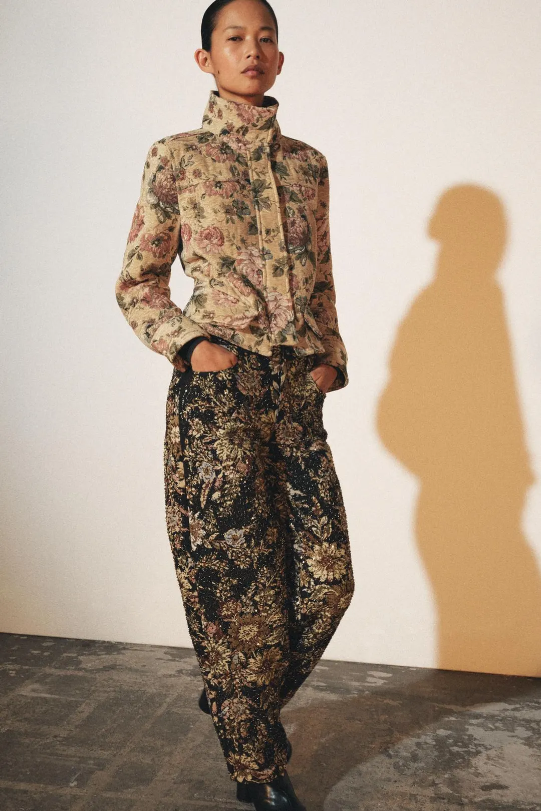 Куртка с цветочным принтом ZW Collection, Zara